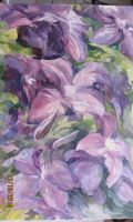 Clematis  80x125cm  2015r.